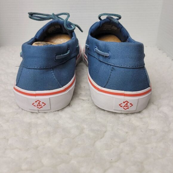 Sperry Bahama II Mens Boat Shoes Size 12 Blue Canvas Slip On Lace Up STS23978 - Picture 4 of 10